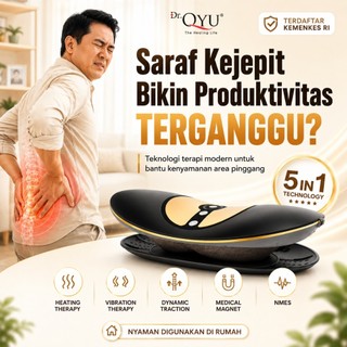 New Dr Qyu Lumbar Traction Device Premium - Terapi Membantu Mengurangi Nyeri Tulang Belakang