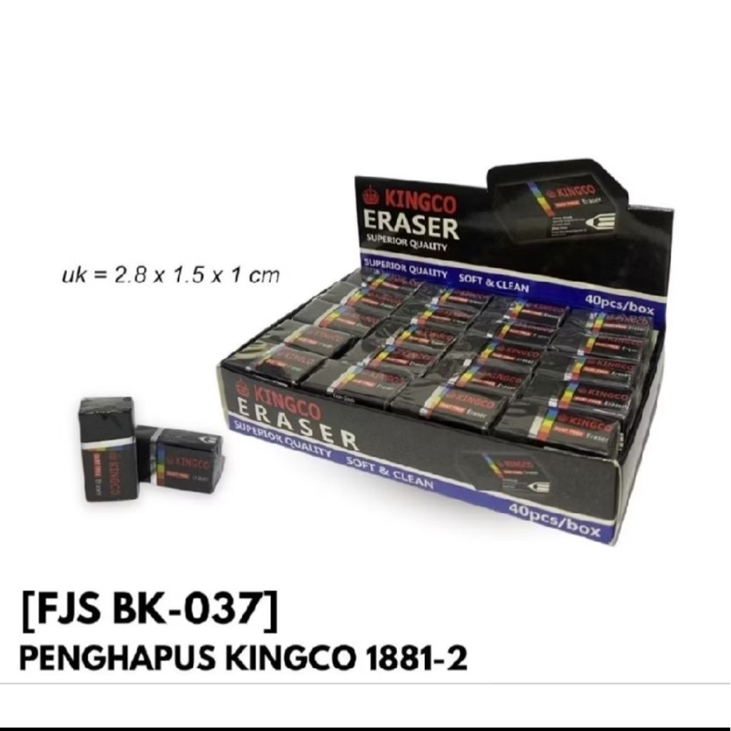 KINGCO ERASER FJS AY - 001 RUBBER ERASER 1881-1