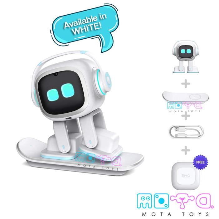 EMO AI Desktop Pet Emopet AI Smart Robot Interactive Adaptive Robot - EMO WHITE