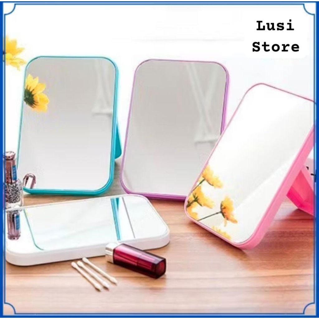 FOLDING MIRROR แบบพกพา / STANDING BEAUTY MIRROR SITTING MIRROR สําหรับ MAKEUP / FOLDABLE TABLE MIRRO