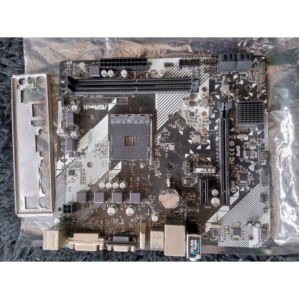 Mobo Asrock A320m-HDV ลบ