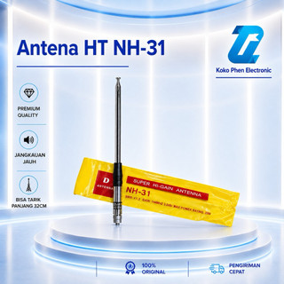 Antena HT VHF NH-31 SMA Female Tarik Panjang 136-174 MHz High Gain Promo Komunikasi Lapangan Event Acara Meeting Koordinasi Konektor Connector Penghubung Jarak Jauh Indoor Outdoor Daya Tangkap Pancaran Signal Jauh Maksimal Jangkauan Suara Jernih Audio