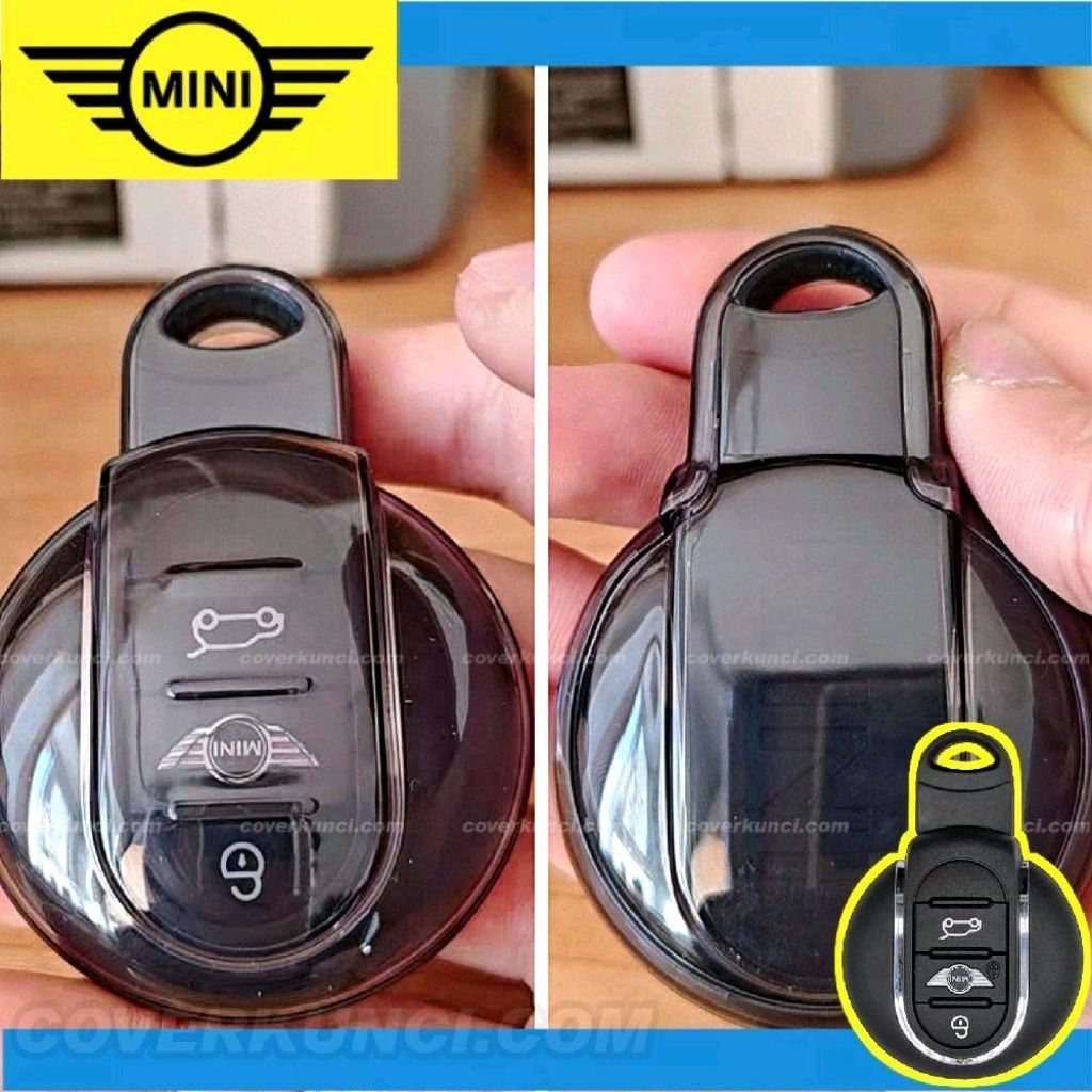 TOMBOL MINI COOPER 3 4 ปุ่ม F54 F55 F56 F57 F60 MINI KEY CASE KEY COVER TPU 2C MINI COOPER TRANSPARE