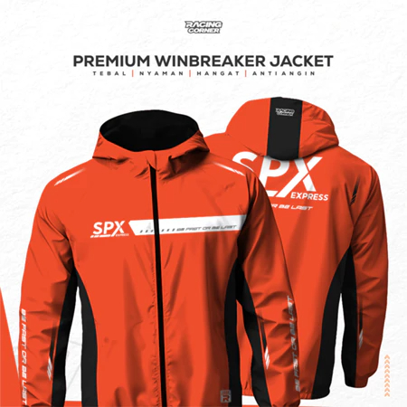 เสื้อแจ็คเก็ตพรีเมี่ยม KHSUS COURIER สกรีนแบบเต็มกันลมกันน้ํา
