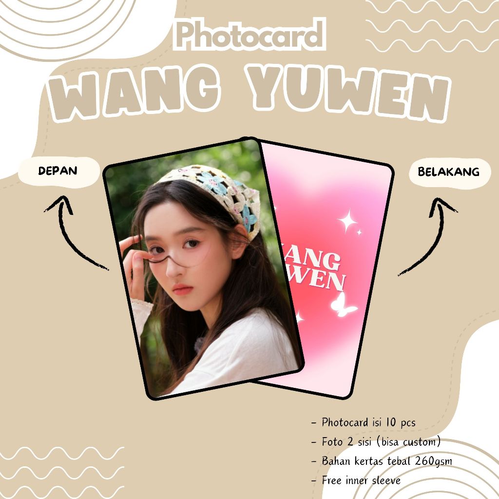 (10 ชิ้น) โฟโต้การ์ด WANG YU WEN