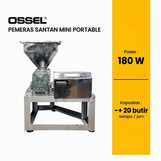 OSSEL Mesin Peras Kelapa Pemeras Santan Low Watt 180 Watt Portable