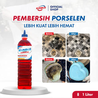 KLINBOS Porselen 1 Liter Pembersih Kerak Untuk Kamar Mandi Keramik Toilet Kaca Wc