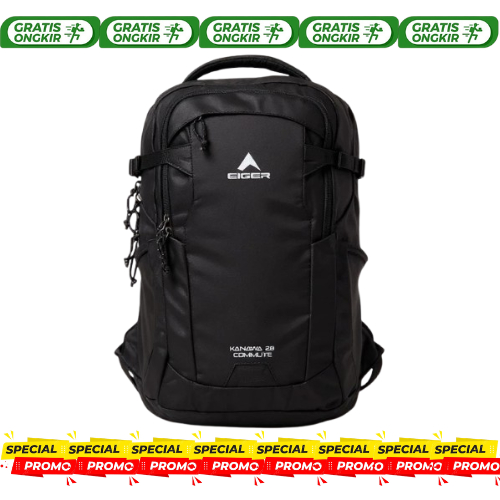 Eger Kanawa Commute 28 1.0 กระเป๋าเป้สะพายหลังแล็ปท็อปสีดํากันน้ํากระเป๋าผู้ชายและผู้หญิง