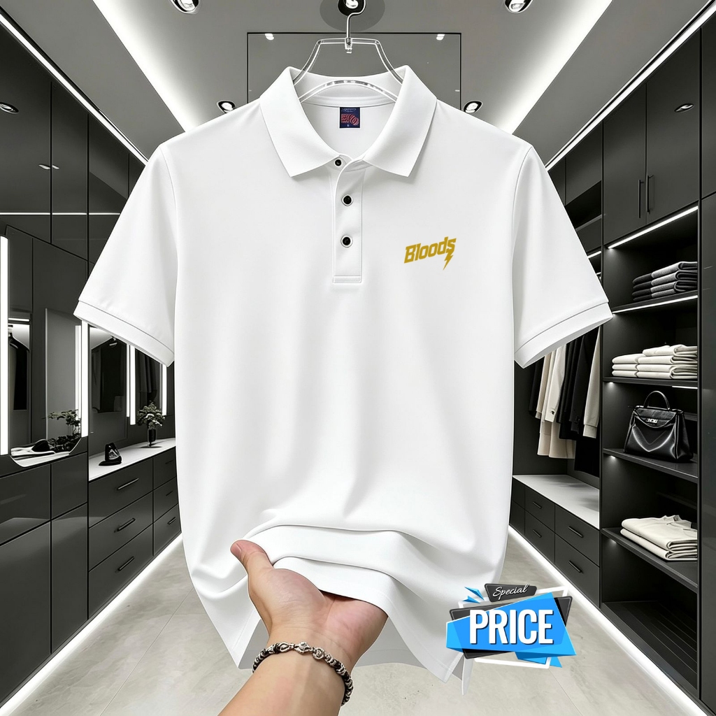 เสื้อโปโลแขนสั้น Polo Import Blod Gold Coolest คุณภาพระดับพรีเมียม