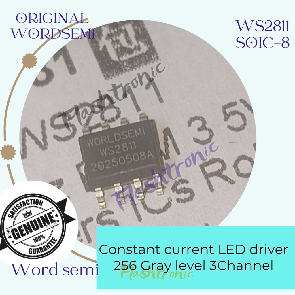 WS2811 ไดร์เวอร์ LED 12V IC Worldsemi