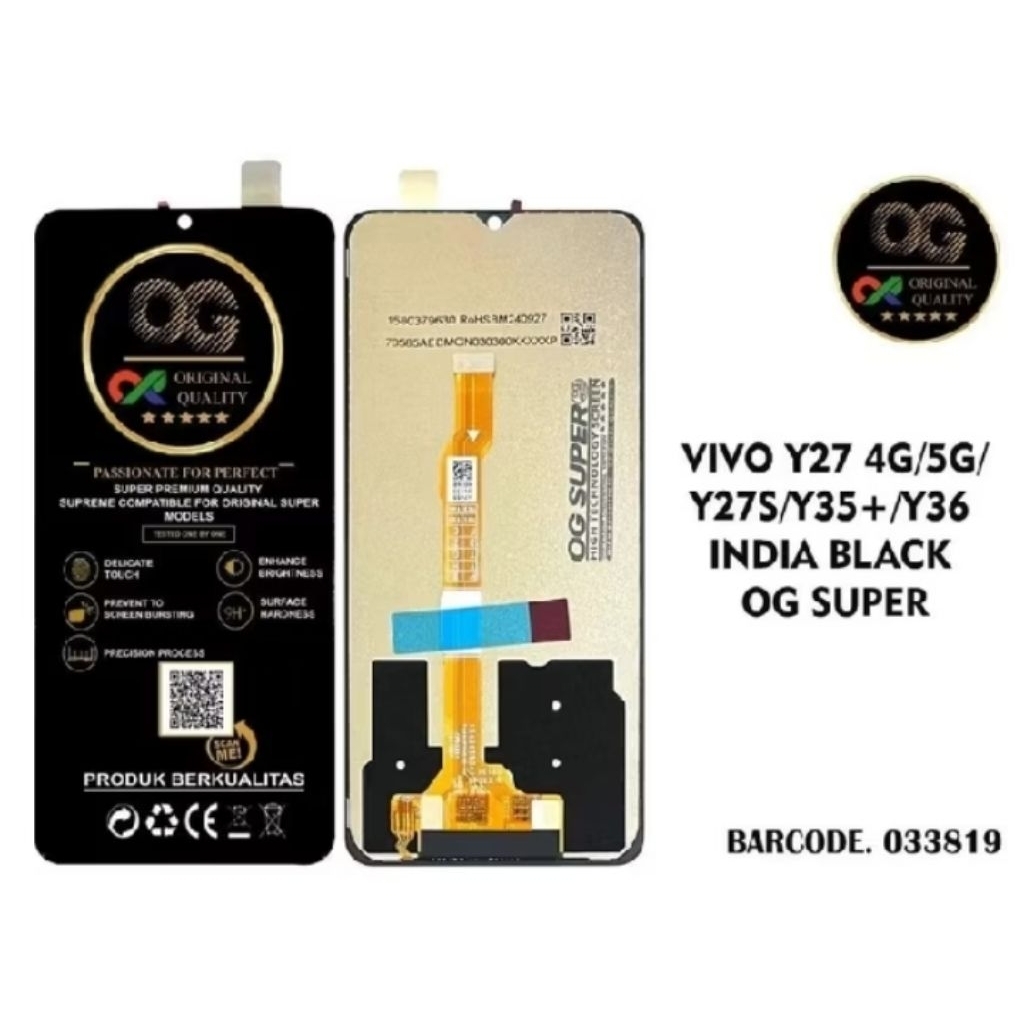 หน้าจอสัมผัส LCD VIVO Y27 4G/Y27S/Y36 (INDIA) OG SUPER