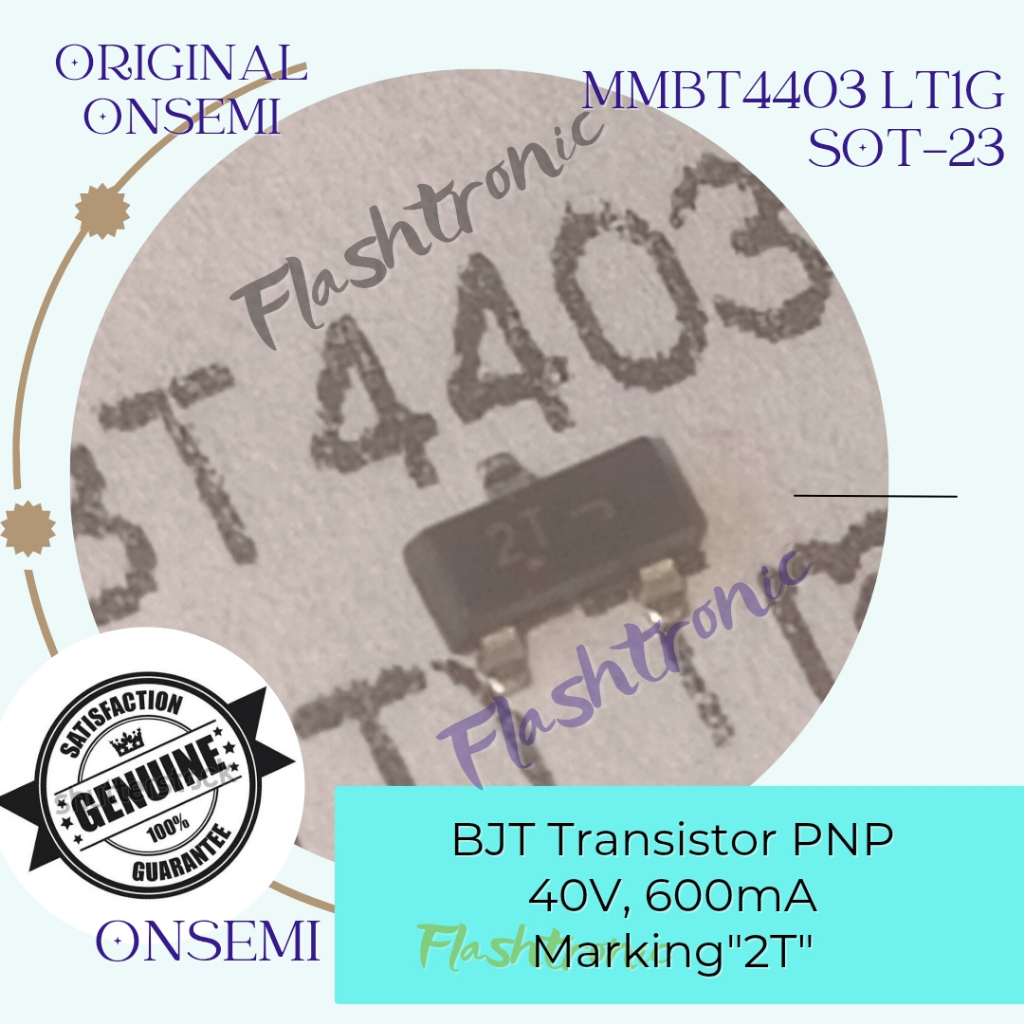 MMBT4403 MMBT4403LT1G เครื่องหมาย 2T SOT23 PNP ทรานซิสเตอร์ Onsemi