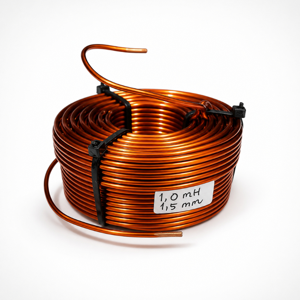 0.33mH 1.5 มม.LJ Air Core Coil ACC - 0.33mH 15 AWG Crossover XO Inductor