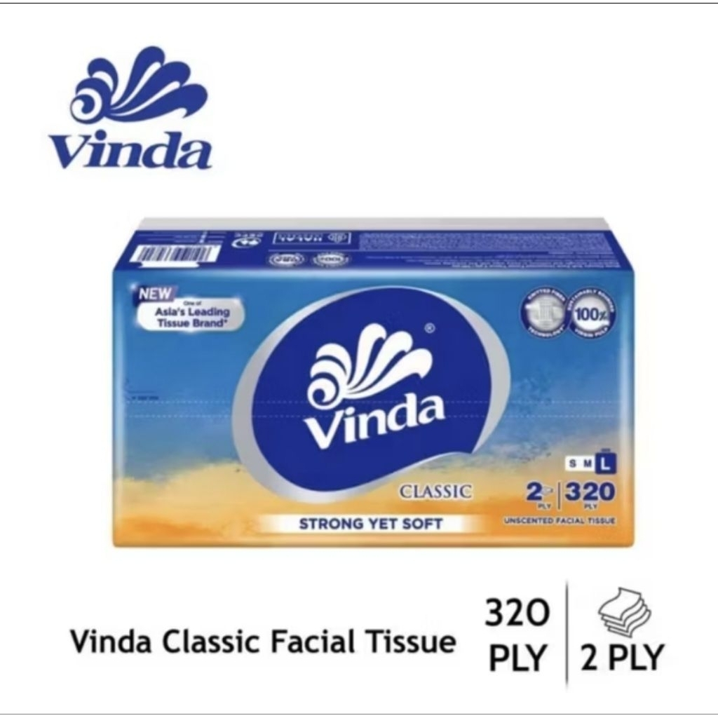 VINDA 320Sheep ทิชชู่ 2 ชั้น ไซส์ L