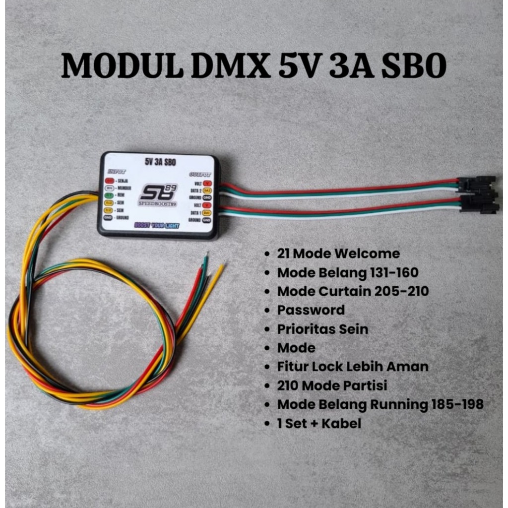 SB89 MATRIX RGB LED โมดูล PCB DMX 5V 3A SB0 / MATRIX BLUETOOTH APP EYEBROW CONTROLLER