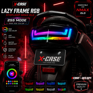 X-Case Lampu Stoplamp Nmax Old Lazy Frame 200 Mode ApK Android Ios Tombol Click Running RGB WD 224
