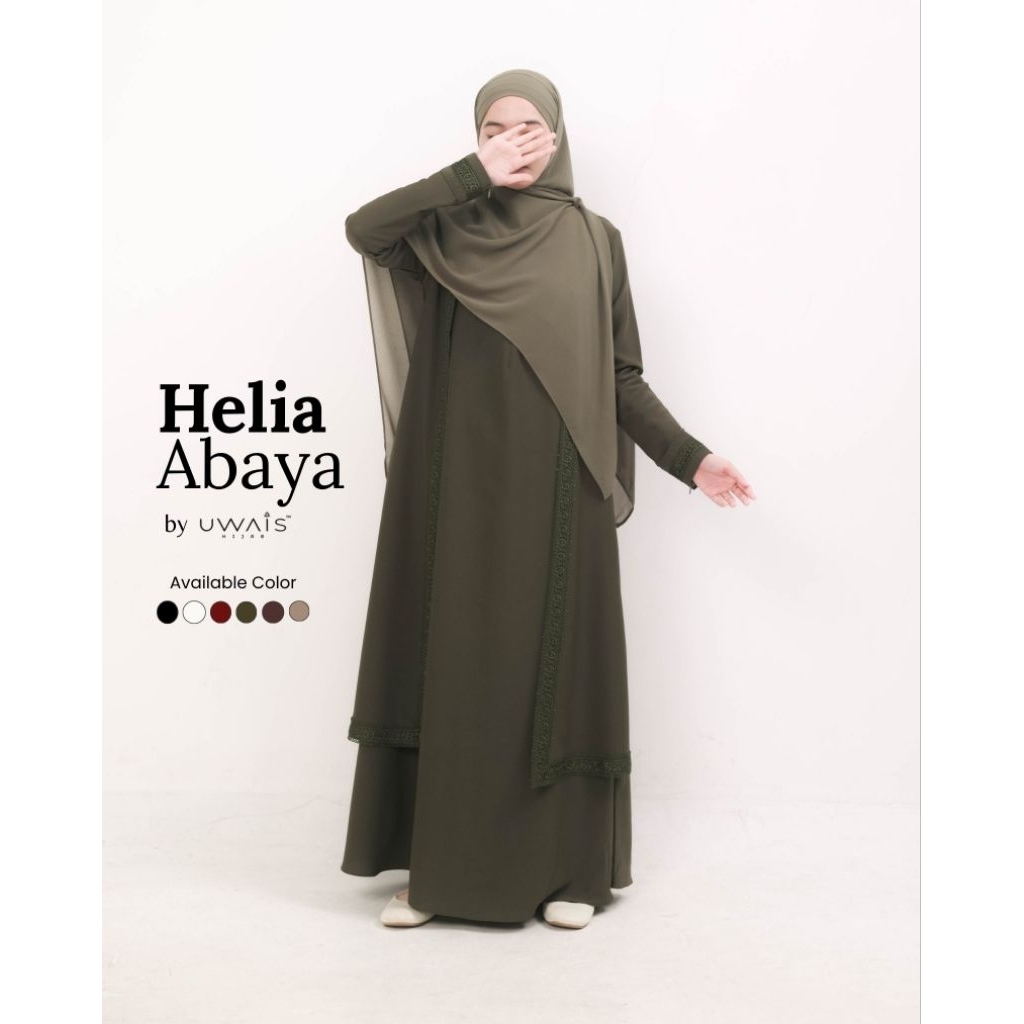 Gamis Syari HELIA Abaya Premium โดย Uwais Hijab