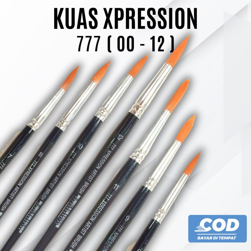 XPRESSION 777 ROUND PAINTING BRUSH ( 00 - 12 ) - แปรงพ่นสียี่ห้อ XPRESSION
