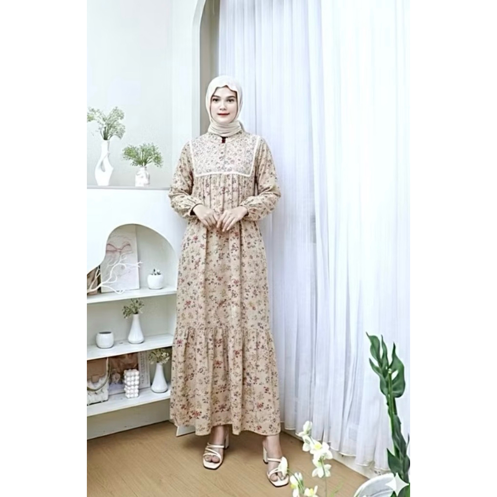 KATUN YORA RAYON COTTON GAMIS CASUAL GAMIS COOL GAMIS