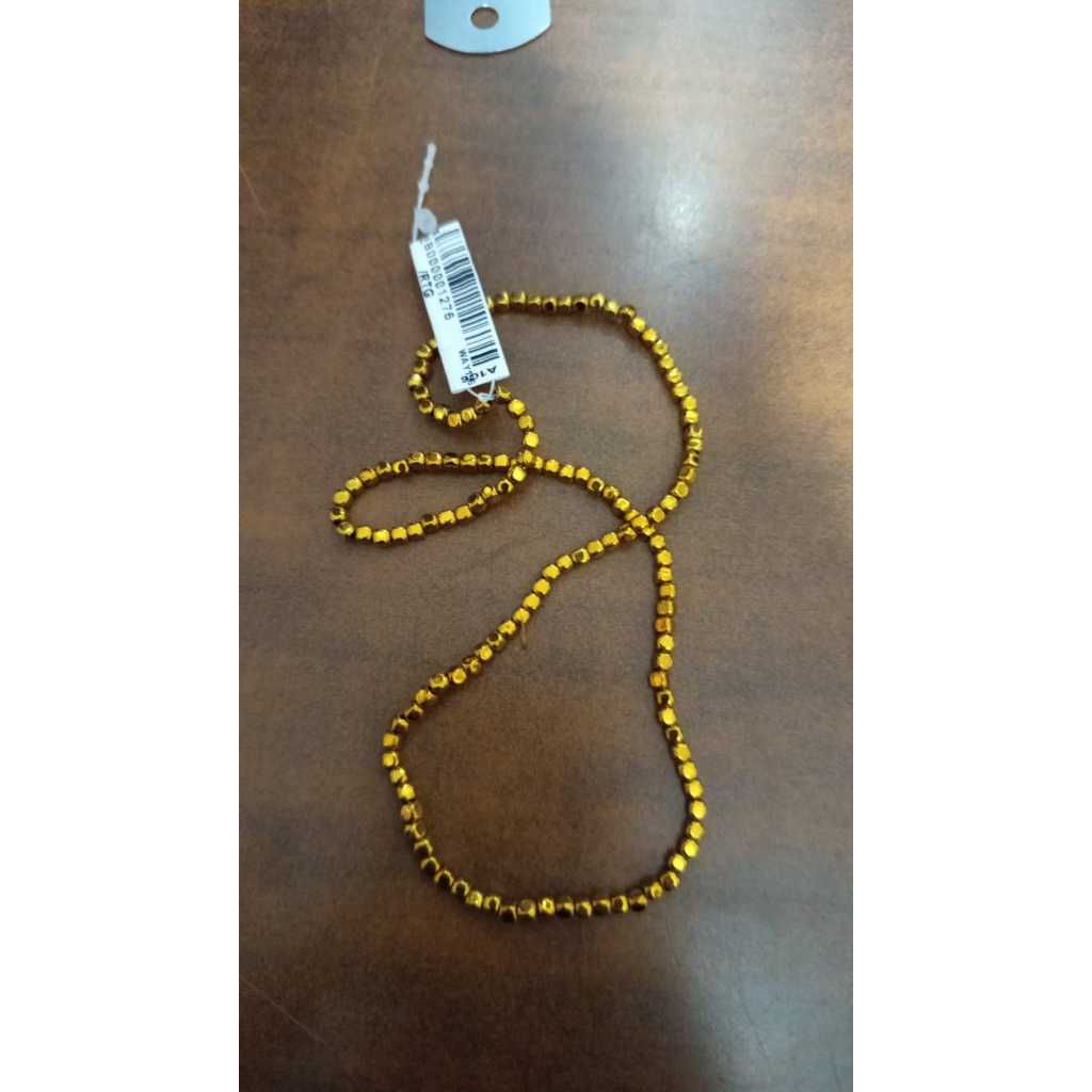 SG 3X3 GOLD HEM BOX HEMATITE STONE