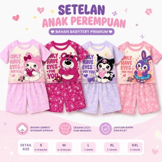 VALMELO  Setelan anak perempuan/baju anak cewek harian