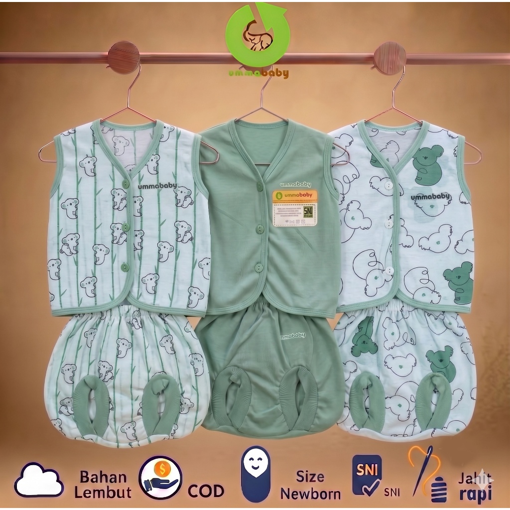 ชุดของขวัญแรกเกิด 6 ชิ้น/3 ชุด เสื้อ+กางเกงสั้นคู่ น่ารัก สําหรับเด็กชาย/หญิง 0-6 เดือน
