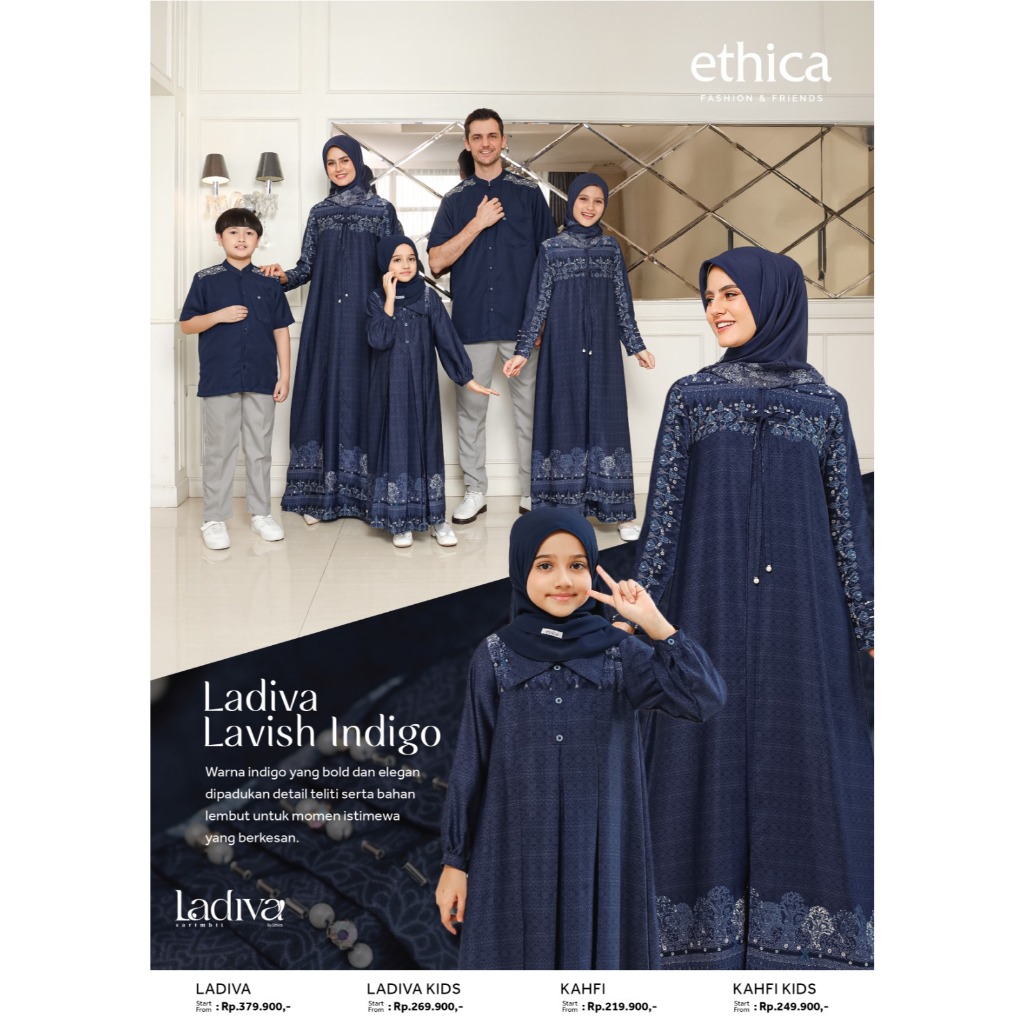 Ethica Ladiva Lavish Indigo Family Srimbit 2026 - READY