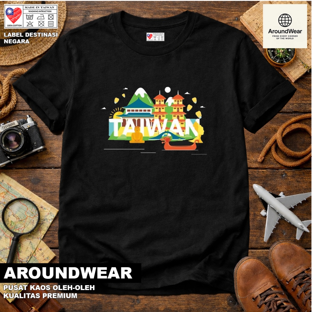 เสื้อยืดโดย TAIWAN TAOYUAN TAIHUANG USING STATE TAGSAL COTTON 30S SOUVENIR ของขวัญพรีเมี่ยม