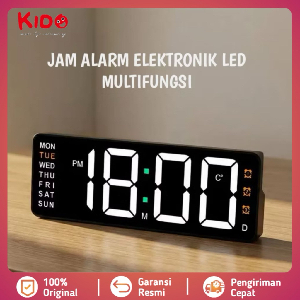 LAYAR KIDO MINI LED นาฬิกาดิจิตอล CY801 สมาร์ทนาฬิกาปลุกนาฬิกาปลุกจับเวลานับถอยหลังอุณหภูมิปฏิทินจอแ
