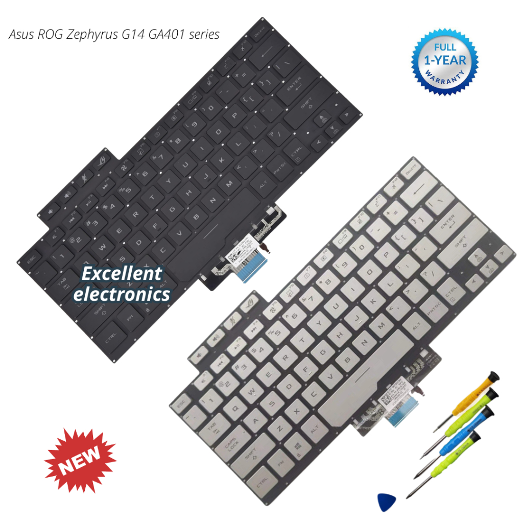Asus ROG Zephyrus G14 GA401 series คีย์บอร์ดใหม่ดั้งเดิม