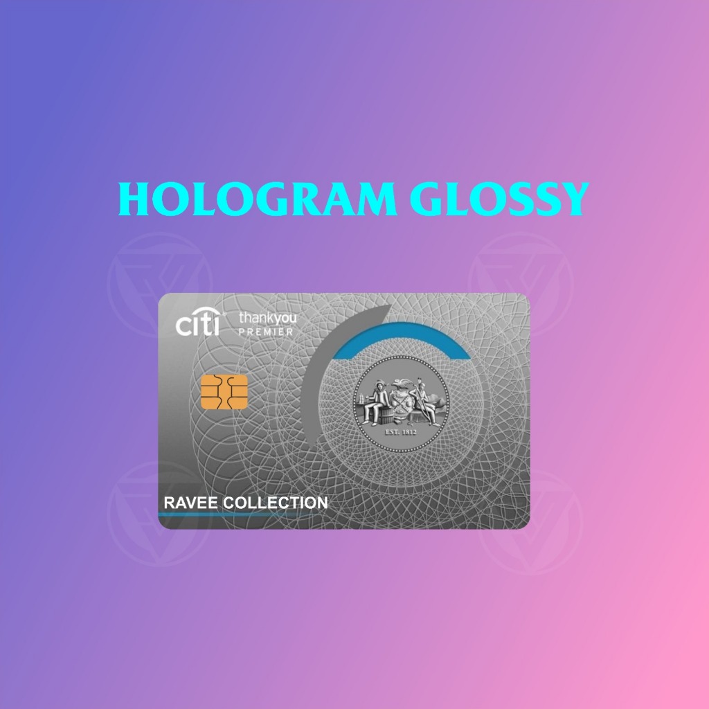 [GLOSSY HOLOGRAM] สติ๊กเกอร์การ์ด/สกินการ์ดแบบกําหนดเอง