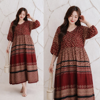 M&R - Daster Mayang Wanita Rayon Grade A Busui Resleting Depan