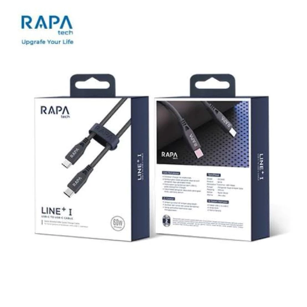 RAPAtech DC3033 สายชาร์จ Type-C to Type-C 60W สำหรับ Android iPhone 15 16 17 thumbnail 7