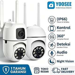 Yoosee CCTV Full HD 1080P WIFI 355° PTZ Deteksi Gerakan Al Notifikasi Real-time Suara Dua Arah