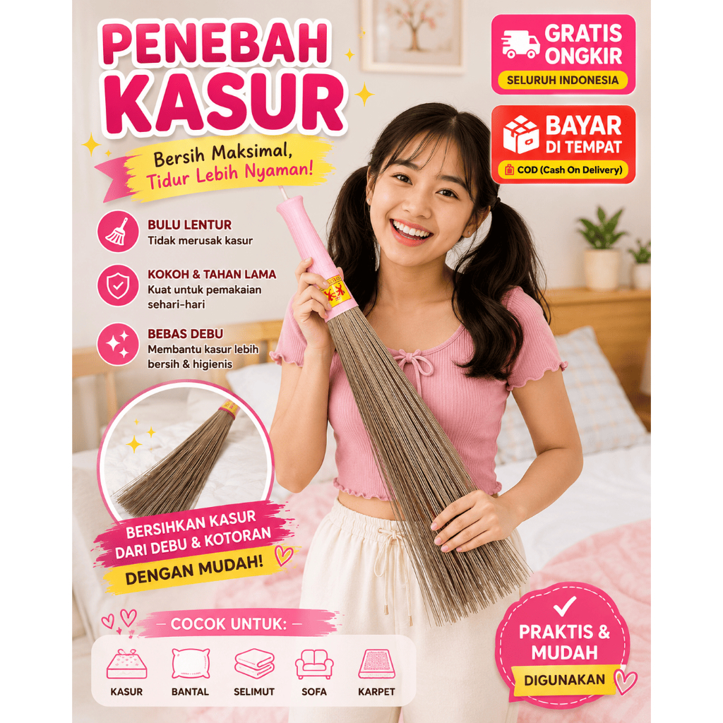 BROOM, MATTRESS, MULTIPURPOSE BED/CARPET CLEANER