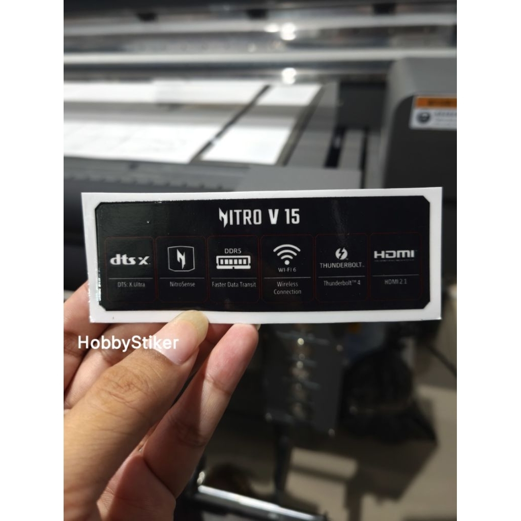 สติ๊กเกอร์ที่กําหนดเอง Acer nitro v 15 ข้อมูลจําเพาะแล็ปท็อปสําหรับแล็ปท็อปสําหรับเล่นเกม