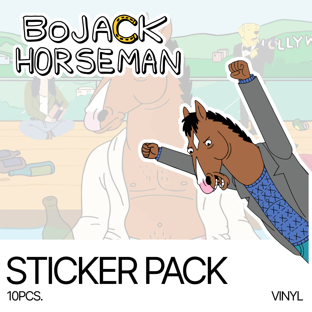 Bojack Horseman Vinyl Doff Sticker Pack -n Air Aesthetic สําหรับแล็ปท็อป หนังสือ กระเป๋าเดินทาง ฯลฯ 