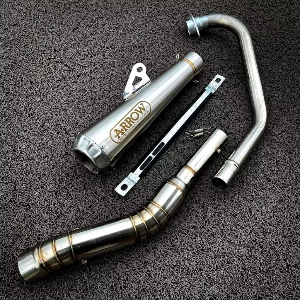 ท่อไอเสีย Racing Arrow ท่อ 51 มม.สําหรับ R15 V2 V3 Y15ZR Y15 SZ150 FZ16 Gixxer 150 MT15 Tfx 150 Sz16