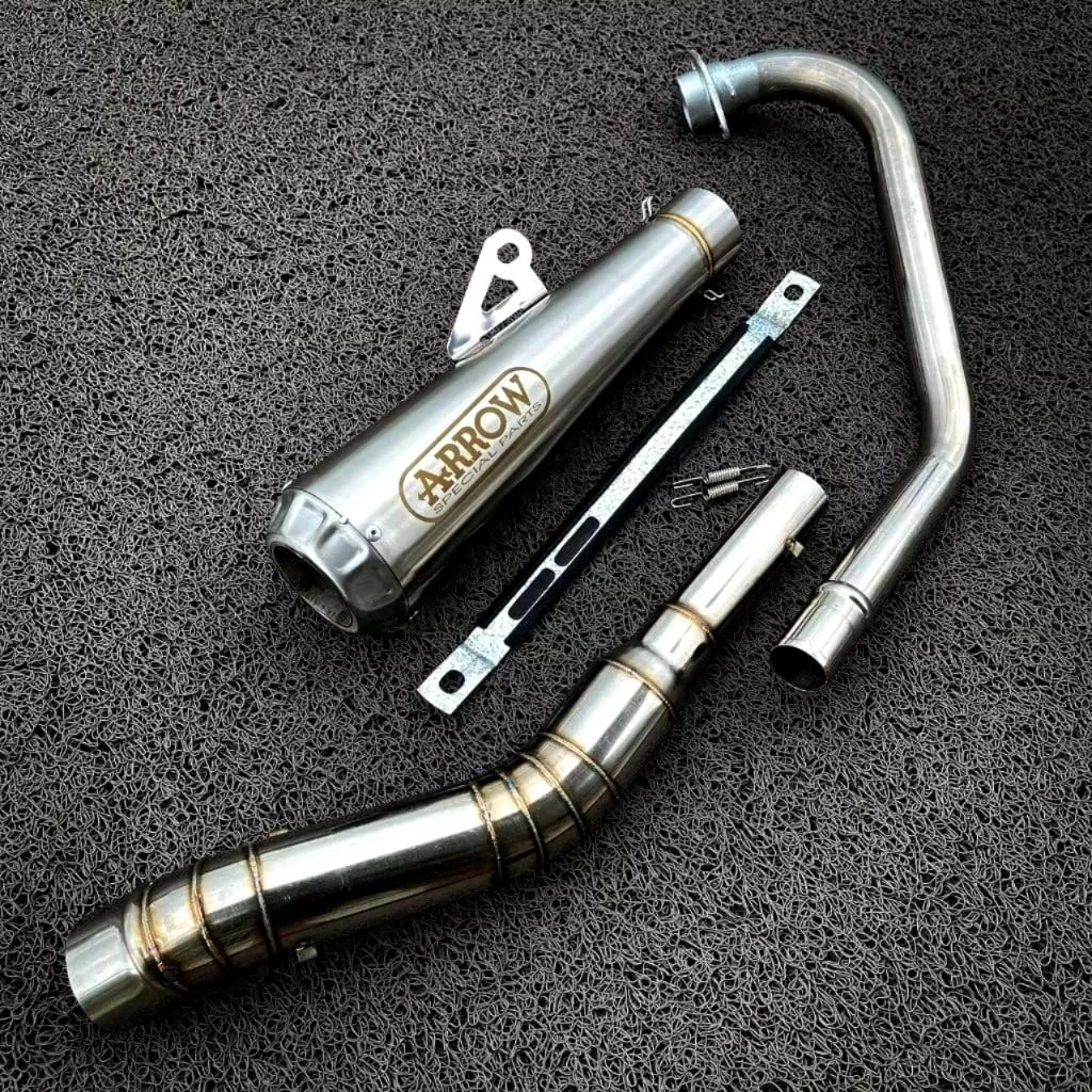 ท่อไอเสีย Racing Arrow ท่อ 51 มม.สําหรับ R15 V2 V3 Y15ZR Y15 SZ150 FZ16 Gixxer 150 MT15 Tfx 150 Sz16 Ytx 125