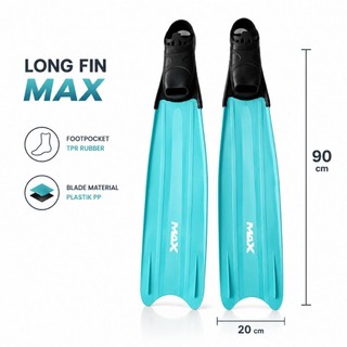 Long FINs  MAX  kaki kata panjang untuk Freediving spearfishing