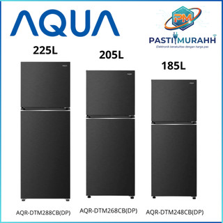 AQUA KULKAS DUA PINTU AQR-DTM288CB(DP) 225L HEMAT LISTRIK HANYA 50 WATT