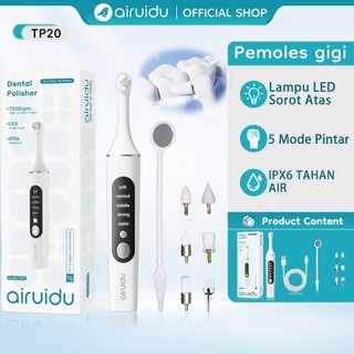 Airuidu Polisher Gigi Elektrik 5 Mode USB-C Alat Pembersih & Pemutih Gigi Penghilang Noda Karang Gigi Portable Waterproof IPX6 TP20