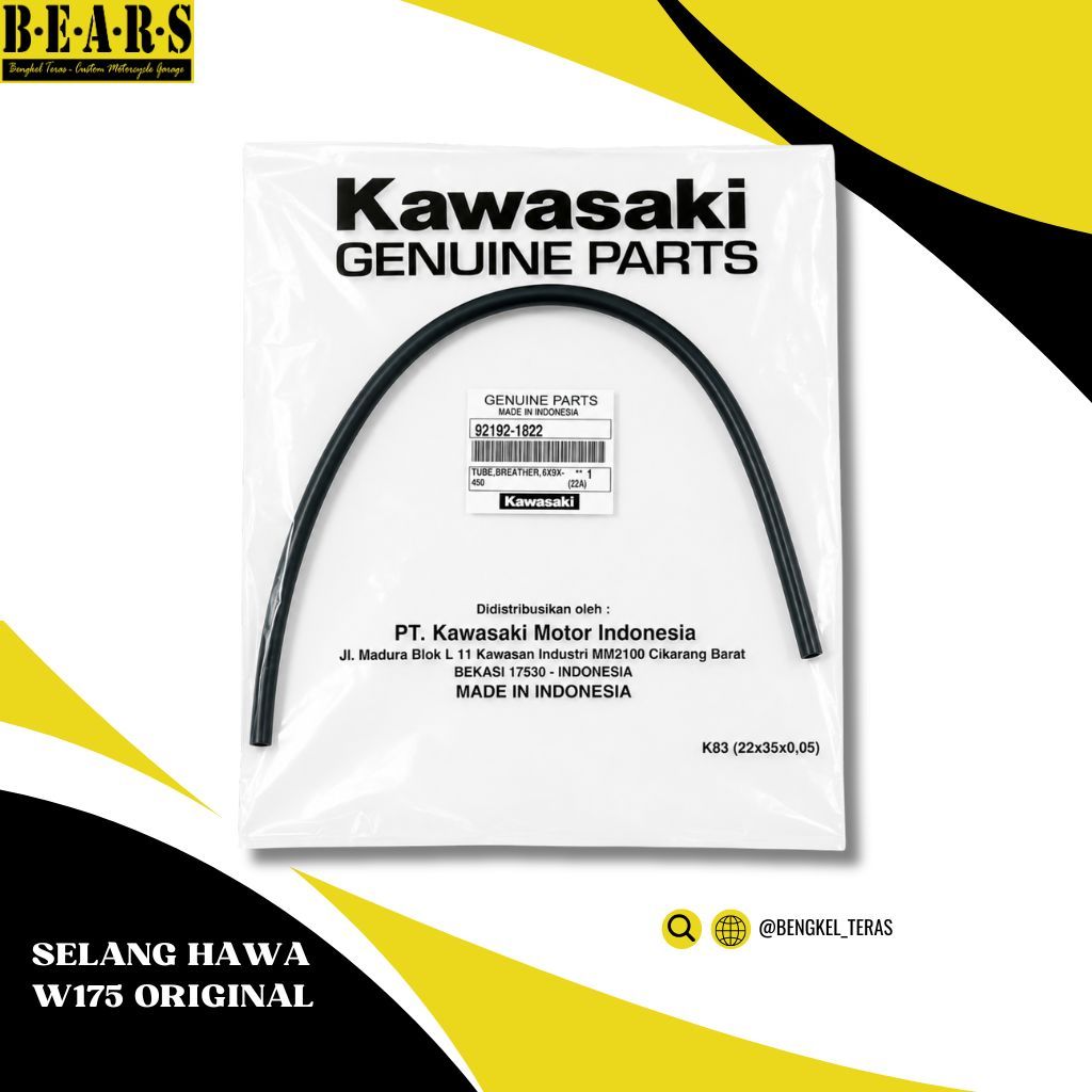 ท่อลม ถัง Breather Kawasaki W175 Original W175 SE Cafe TR