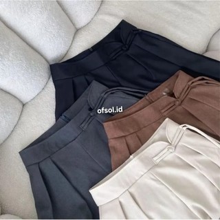 Jenny Pants Culottes Celana Panjang Wanita Highwaist Long Pants Kulot Cewek Casual Daily Fashion HW