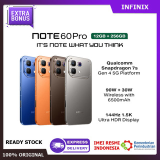 INFINIX Note 60 Pro 5G Original 8/256 12/256GB Snapdragon 7s Gen4 AMOLED 6,78 Inci Dengan Garansi Resmi