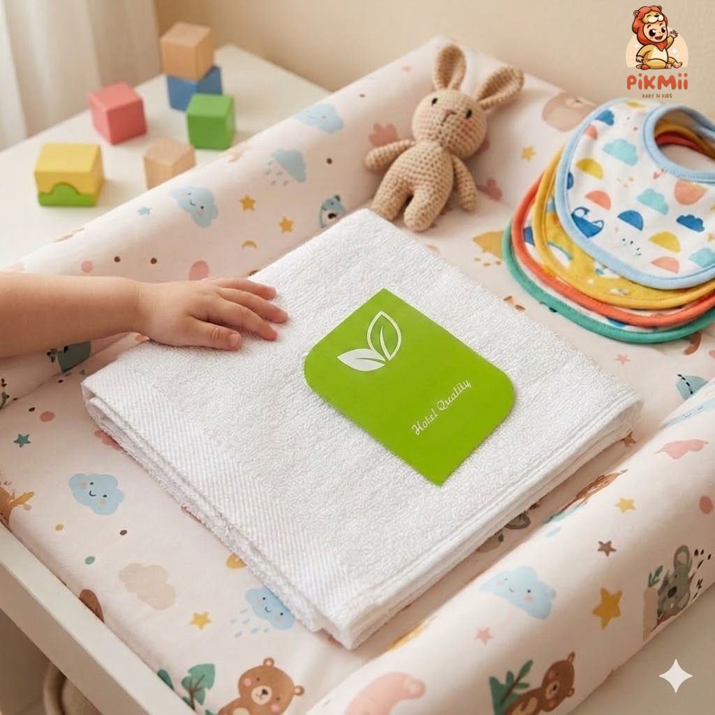 Morning Whistle Hotel Towel สีขาว Type 40x75cm / 30x30cm // HOTEL Towel / FACE TOWEL / CHILDRENS FAC