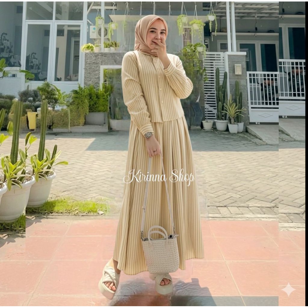 KATUN โมเดิร์นมุสลิมผู้หญิงแขนยาวกระโปรง Oneset/โมเดิร์นมุสลิมกระโปรงผู้หญิง + ชุดด้านบน/โมเดิร์นผู้หญิงชุดกระโปรงลายผ้าฝ้ายวัสดุ size L, XL และ XXL 2026 ล่าสุด