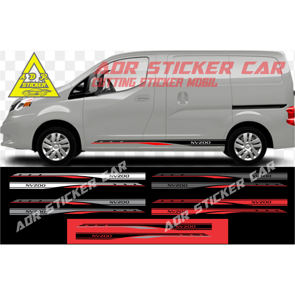 ล่าสุด สติ๊กเกอร์ติดรถยนต์ Evalia NV200 สติ๊กเกอร์ตัวถังด้านข้าง รถยนต์ nissan Evalia NV200