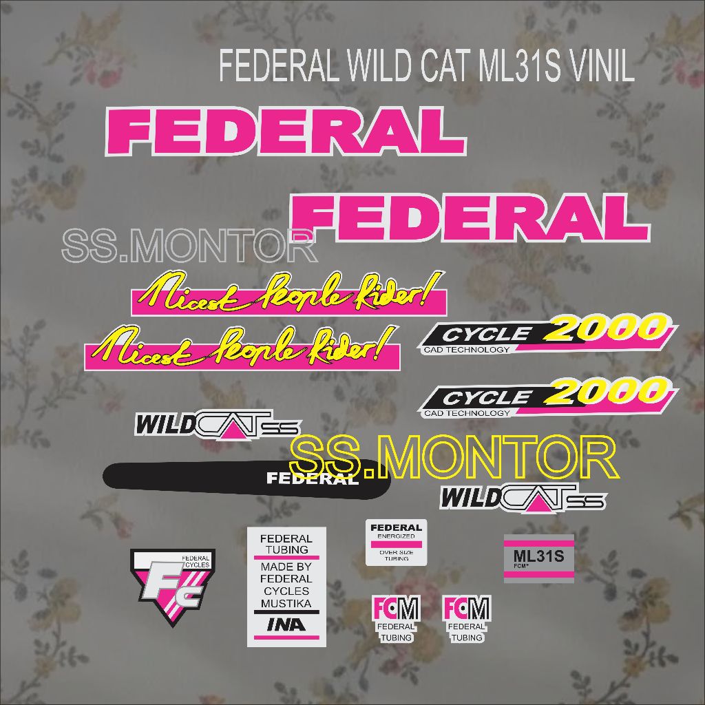 FEDERAL WILDCAT SS ML31S สติ๊กเกอร์แบบกําหนดเอง