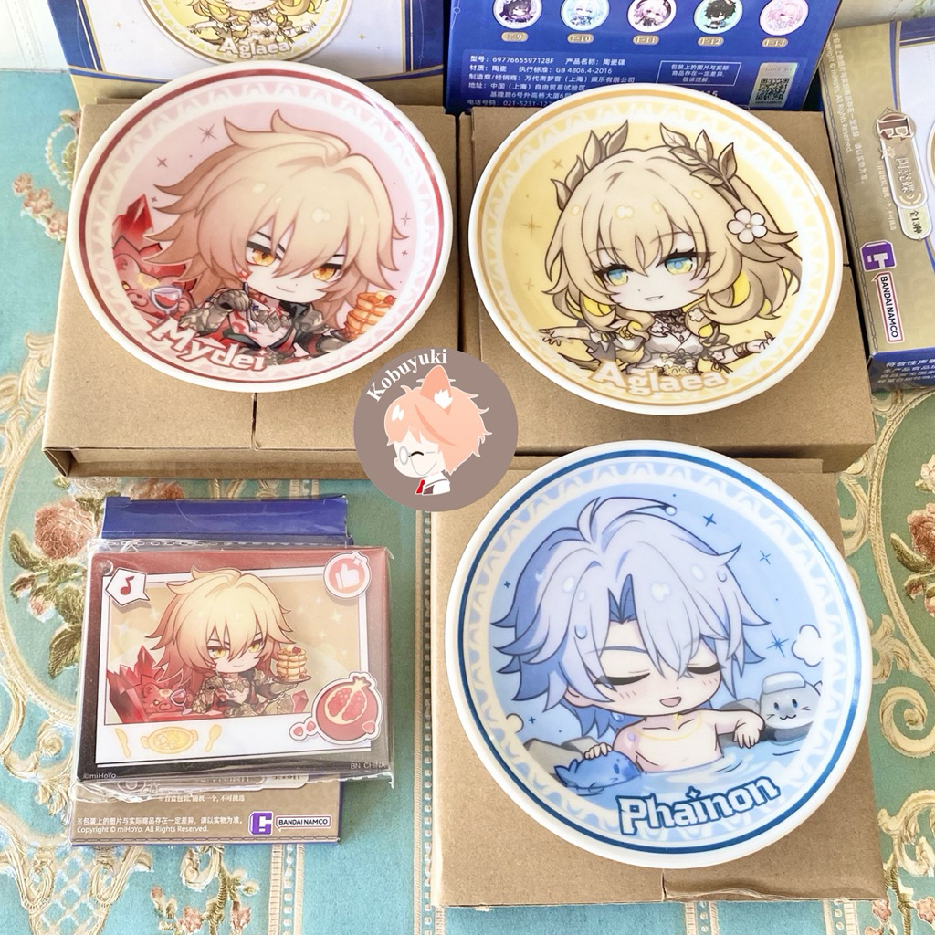 [OFFICIAL] Ichiban Kuji Phananon Mydei Aglaea แผ่นพวงกุญแจจี้ต้นฉบับ hsr honkaistarrail แผ่นรางดาว i
